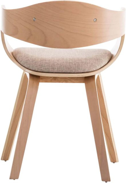 CLP 2er Set Esszimmerstühle Kingston ergonomisch mit umlaufender Rückenlehne und Holzgestell - Bild 1