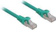 Sharkoon Patchkabel RJ45 Cat.6a SFTP Ethernet LAN in Grün, 5,0 m - Bild 1