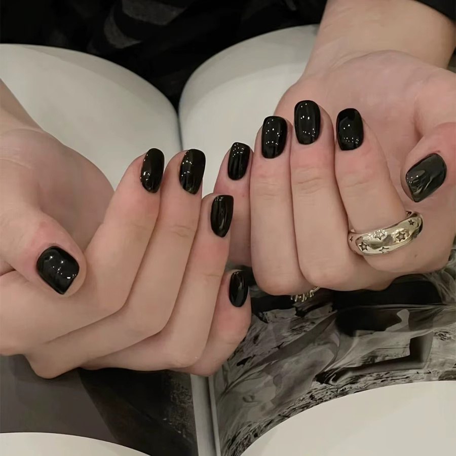 SHAKA Spring Pure Black Pure White Gel-Nagellack, Glänzend - Bild 3