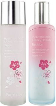 Farmstay Kirschblüte Hautpflege Set, Toner 150 ml + Emulsion 120 ml - Bild 1