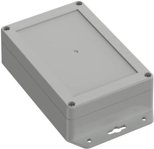 TRU COMPONENTS Flansch-Gehäuse TC-10860740 aus ABS-Kunststoff in Lichtgrau, B/T/H: 150 x 100 x 45 mm - Bild 1