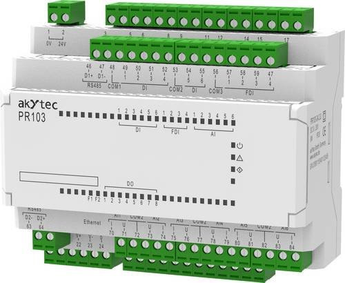 akYtec PR103.24.6.2 138889 SPS-Steuerrelais 24 V/DC in Weiß - Bild 1
