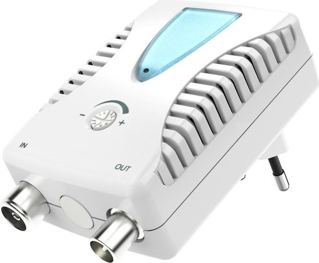 Hama Classic Line BK/CATV-Verstärker in Weiß, 25 dB, regulierbar - Bild 1