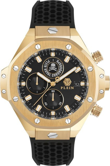 Philipp Plein Chronograph, Quarz, Edelstahl, Schwarz, 46 mm, Herren - Bild 1