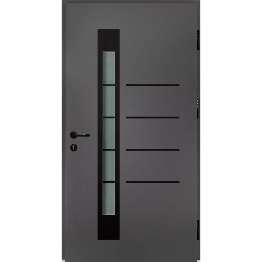 Splendoor Thermospace Sicherheits-Haustür Berlin Prime RC2 Anthrazit mit Glaseinsatz Rechts, B: 110 cm, H: 210 cm - Bild 2
