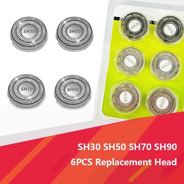 Philips Ersatzkopf für Rasierer S7000 S7310 S7370 S7350 S7780 S7311 S7312 S8000, 6 Stück - Bild 1
