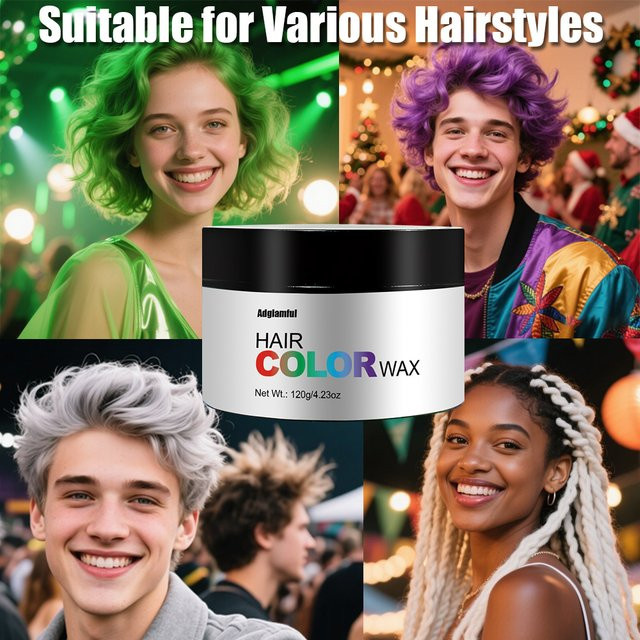 Adglamful Haarwachs- und Tönungscreme, Unisex - Bild 1