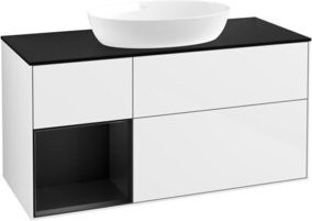 V&B Waschtischunterschrank Finion in Weiß lackiert, Breite: 120 cm, Tiefe: 50,1 cm, Höhe: 50,1 cm - Bild 1