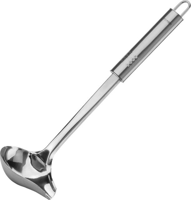 Fackelmann Soßenlöffel mit Ovalgriff aus Edelstahl in Silber, Länge: 29 cm - Bild 1