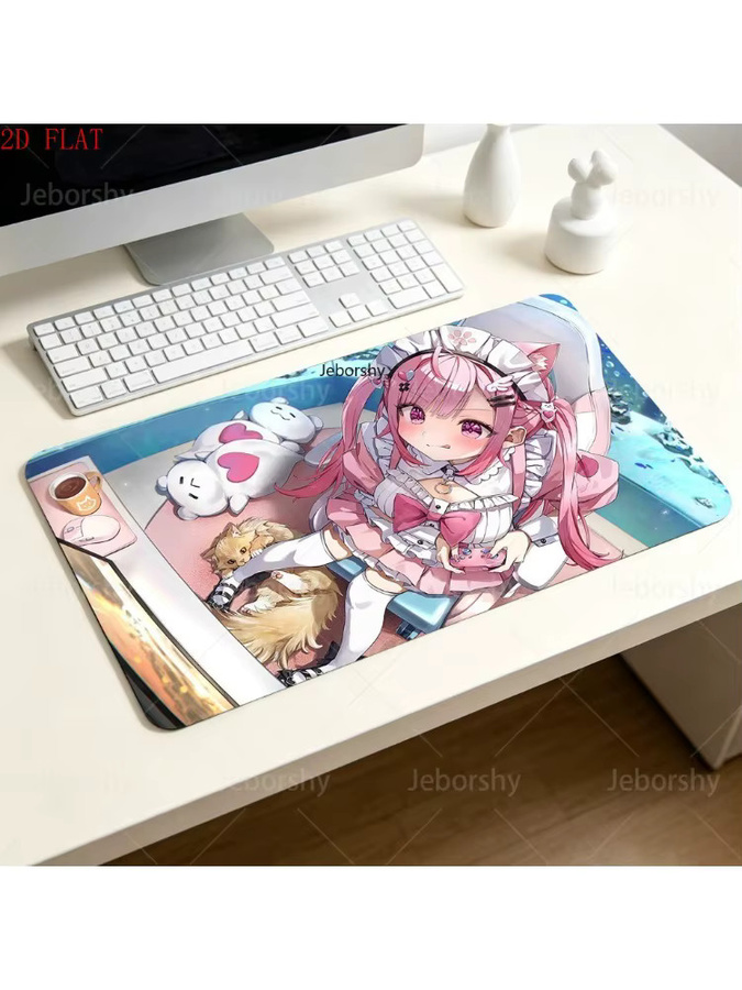 Minato Aqua Hololive Anime Gaming-Mauspad rutschfeste Schreibtischunterlage für PC und Büro in Multicolour - Bild 2
