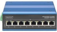 Digitus Industrial Unmanaged Ethernet Switch mit 8 x 10/100/1000Base-TX Ports und PoE+ zur Desktop- oder DIN-Schiene Montage DN-651121 - Bild 2