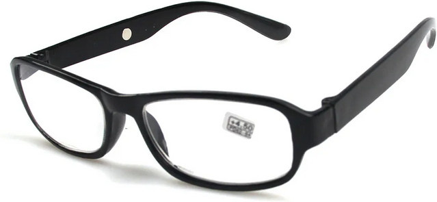 KLASSNUM Lesebrille Rechteck, Vollrand, Kunststoff, Unisex, schwarz/rot - Bild 1