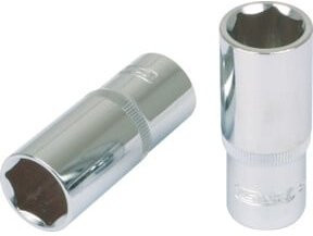KS Tools CHROMEplus Sechskant-Stecknuss lang 3/8 Zoll 18mm silber - Bild 1