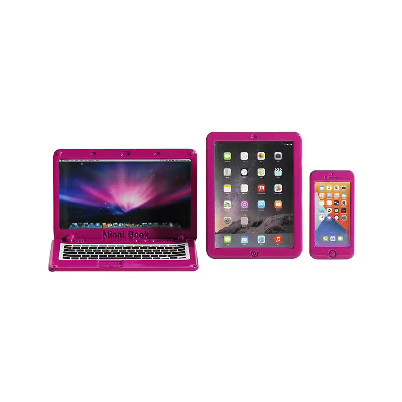 Barnewa Mini-Computer-Telefonmodell, Puppenhaus-Zubehör, Rosa / Pink - Bild 3