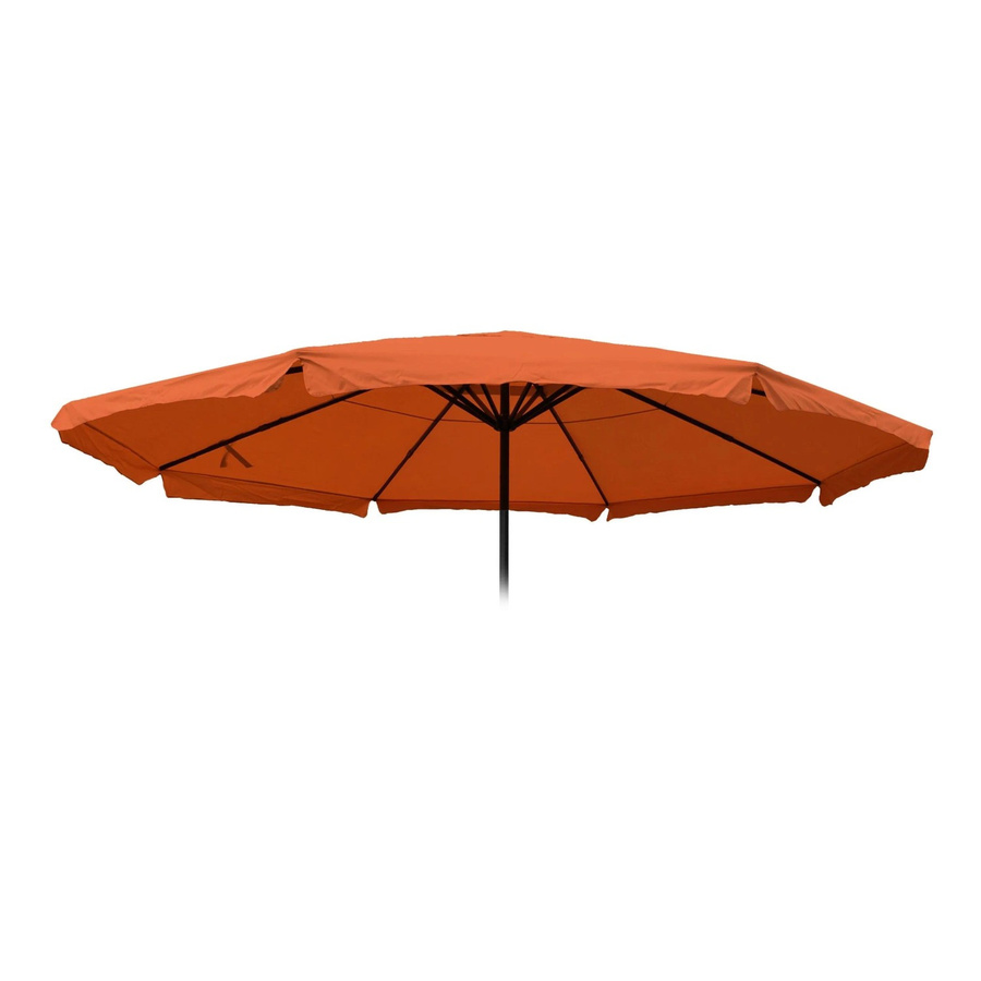 MCW Ersatz-Bezug für Sonnenschirm Carpi Pro mit Volant, Polyester, Ø 5m, Terracotta - Bild 3