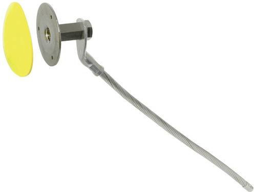 DEHN Erdungsfestpunkt M16 aus Edelstahl V4A mit Anschlussseil 70mm² und Länge 400mm in Silber - Bild 1