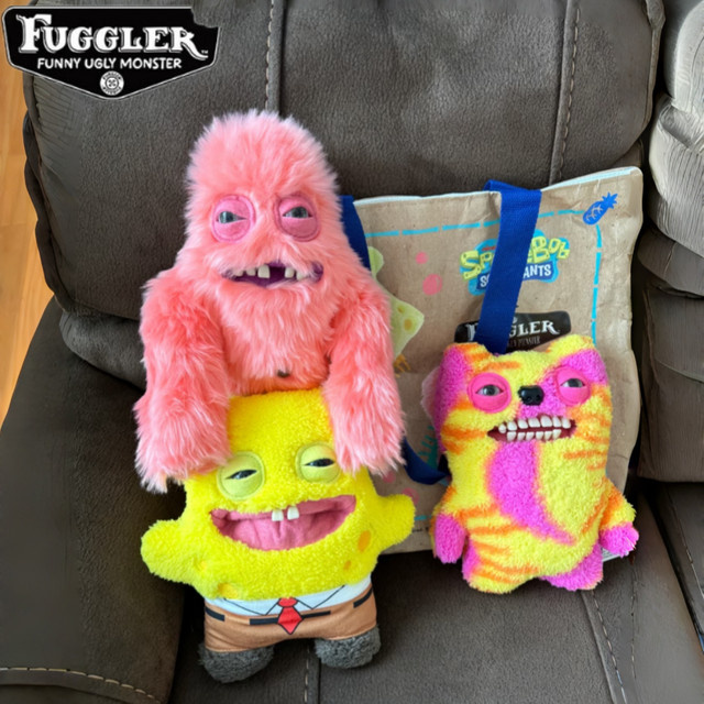 Fuggler X Spongebob Schwammkopf Plüsch-Schlüsselanhänger Zahnmonster - Bild 1