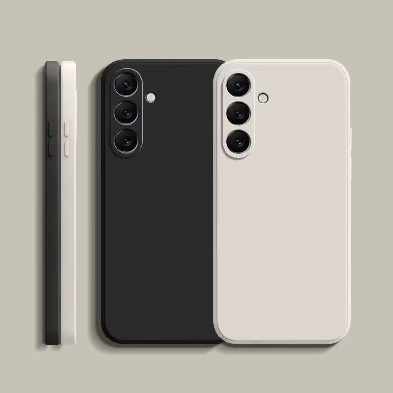 Luxuriöse Flüssigsilikon-Schutzhülle für Samsung Galaxy A-Serie in Weiß - Bild 2