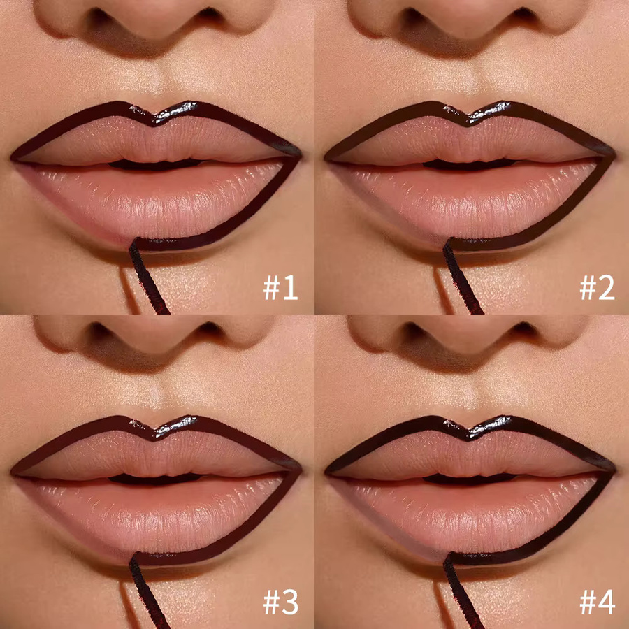 ibcccndc Lip Liner Peel Off Tattoo, Braun, Matt - Bild 4