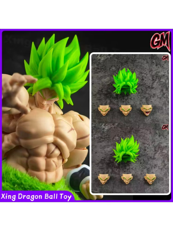 GM Studio Dragon Ball SHF Full-Power Super Saiyajin Broly Kopfskulptur Zubehörpaket, Zubehör - Bild 3