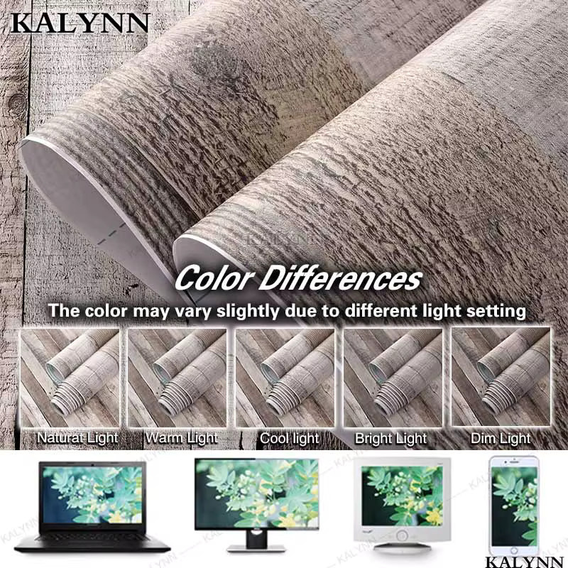 Selbstklebendes Kontaktpapier in Holzoptik von KALYNN, braun, Vintage-Design für Wand und Möbel - Bild 5