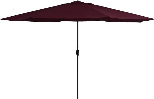 vidaXL Sonnenschirm mit Metall-Mast in Bordeauxrot aus Polyester - Bild 1