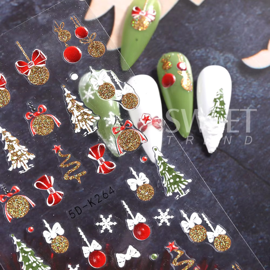 SWEET TREND Nail Art Aufkleber, Weihnachten, Glänzend - Bild 2