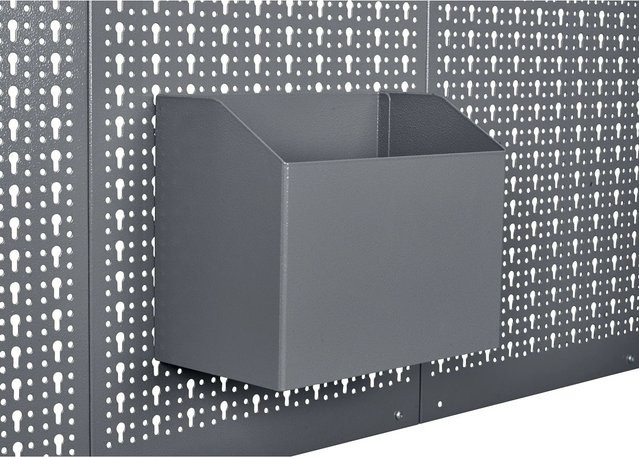 Küpper Ablagebox aus Stahl in Hellgrau, B/T/H: 23,4 x 17,3 x 27,6 cm - Bild 1