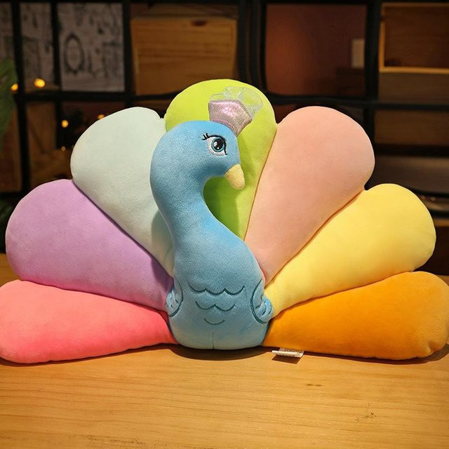 Bai Fen Bai Pfau, Plüschtier Puppe, blau - Bild 1