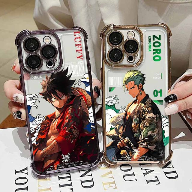 ONE PIECE Luffy Zoro Silikon Handycase für iPhone 11 bis iPhone 17 Pro Max Multicolor - Bild 1