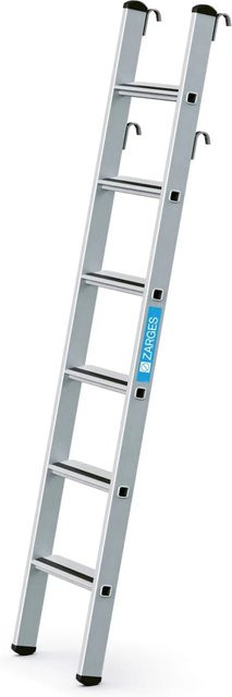 Zarges Regaleinhängeleiter Saferstep LH aus Aluminium in Silber mit 6 Stufen - Bild 1