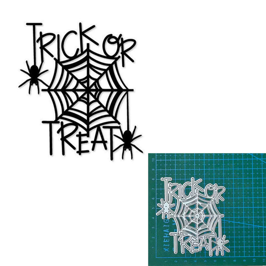 Halloween Metall Stanzformen in Silber für Scrapbooking und Bastelarbeiten - Bild 2