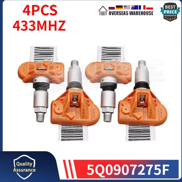 GANGLE TPMS Autoreifen Reifendruckkontrollsystem 433MHz Set mit 4 Sensoren für Audi, Porsche und VW - Bild 1