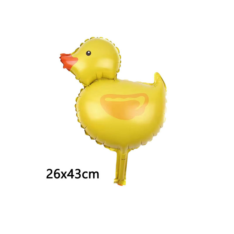 Ballon-Bogen-Set mit Cartoon Tier Motiv Mini Ente in Gelb und Blau für Kinder Geburtstagsdekoration aus Latex und Folie - Bild 3