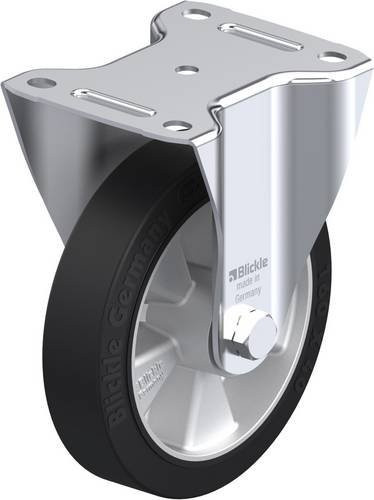 Blickle B-ALEV 161K Bockrolle aus verzinktem Stahl in Silber mit 160 mm Rad-Durchmesser und 300 kg Tragfähigkeit - Bild 1