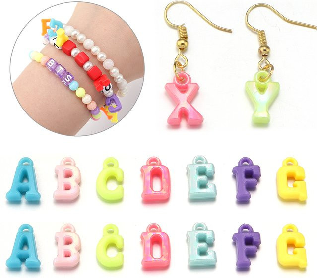 louleur Buchstaben Charms, Kunststoff, Bunt, Unisex - Bild 1