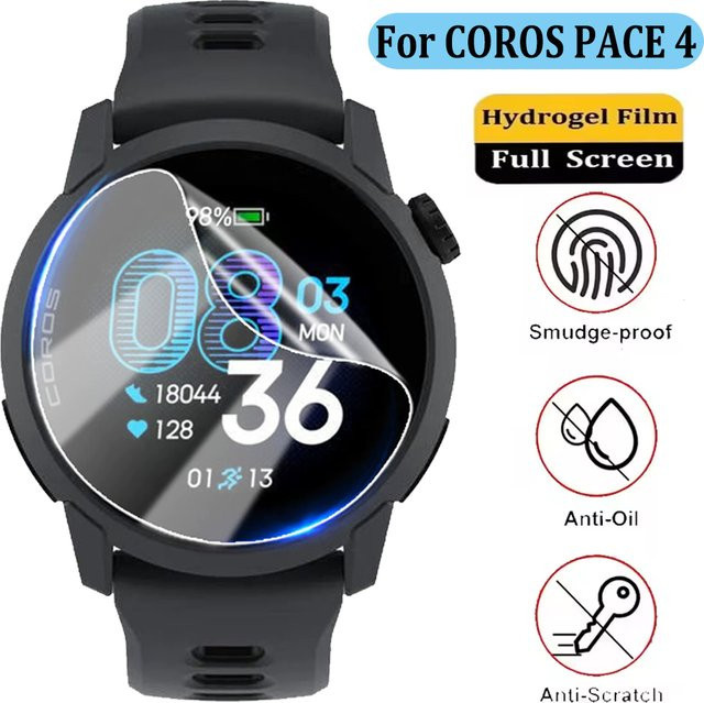 Coros Hydrogel-Folie für Coros Pace 4, Smartwatch-Folien, Silikon, transparent - Bild 1