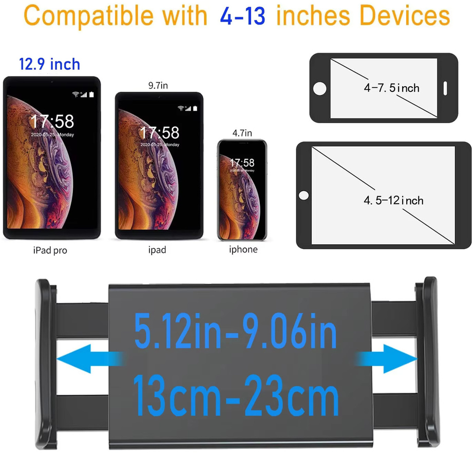 Hot Pada Multifunktionales Ausziehbares Handy-Stativ für Live-Streaming und Videoaufnahmen, Schwarz, Höhe: 56 cm bis 160 cm - Bild 2