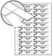 Bito Etikettenbögen Universal aus Papier, Weiß, B/H: 210 x 74 mm - Bild 1