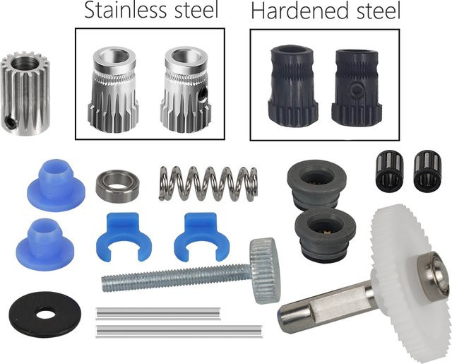 JINGLIN BMG Extruder-Kit mit Doppelantrieb und gehärtetem Stahl-Upgrade-Zuführgetriebe für Prusa DIY Bowden Direct Extruder - Bild 1