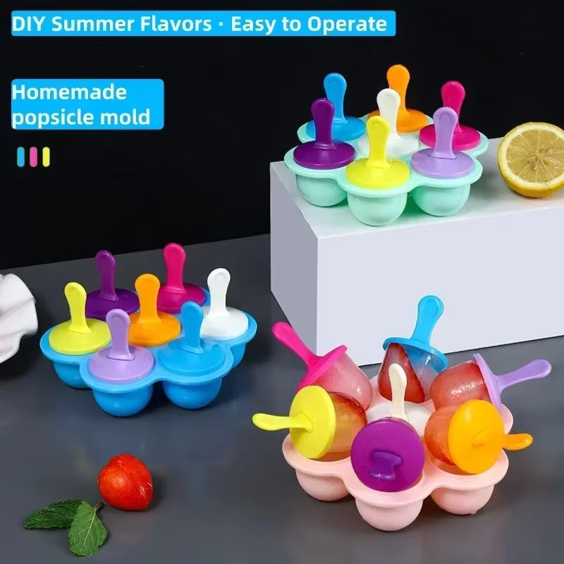 DUTRIEUX Eisform Sommerhaus aus lebensmittelechtem Kunststoff in Bunt für DIY Eiscreme mit Sticks - Bild 2