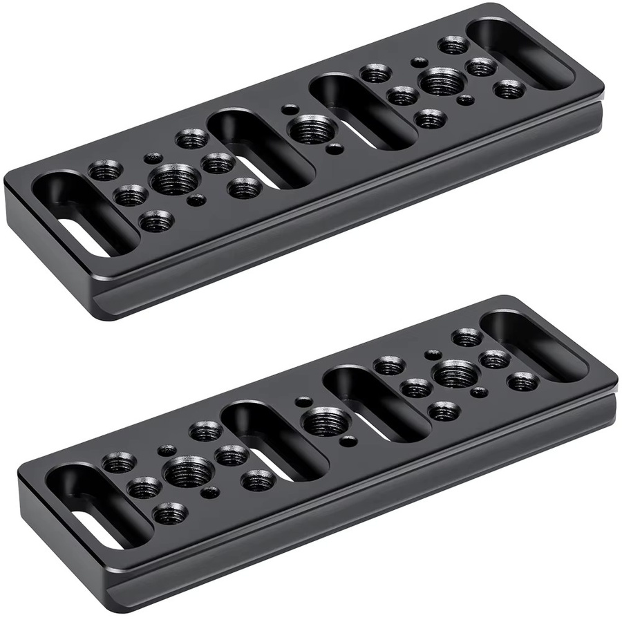 INNOREL CP1104 Multifunktionale Kameraplatte in Schwarz mit Arca-Swiss-Kompatibilität und integrierten ARRI-Positionierungslöchern - Bild 6