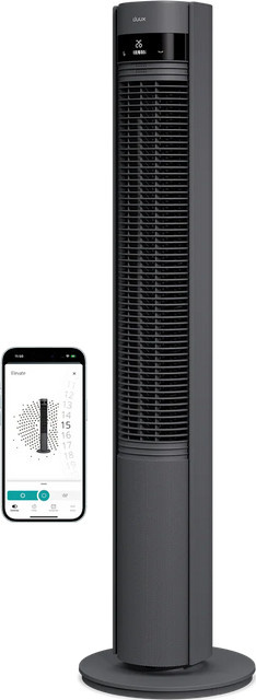 Duux Elevate Smart Turmventilator in Grau mit Smart-App und Sprachassistenten-Steuerung - Bild 1