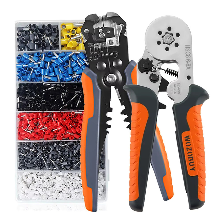 WOZOBUY Einstellbarer Automatischer Drahtabisolierer und Crimper für Aderendhülsen sowie Kabelschneider zur Kabelverbindung und Reparatur - Bild 3
