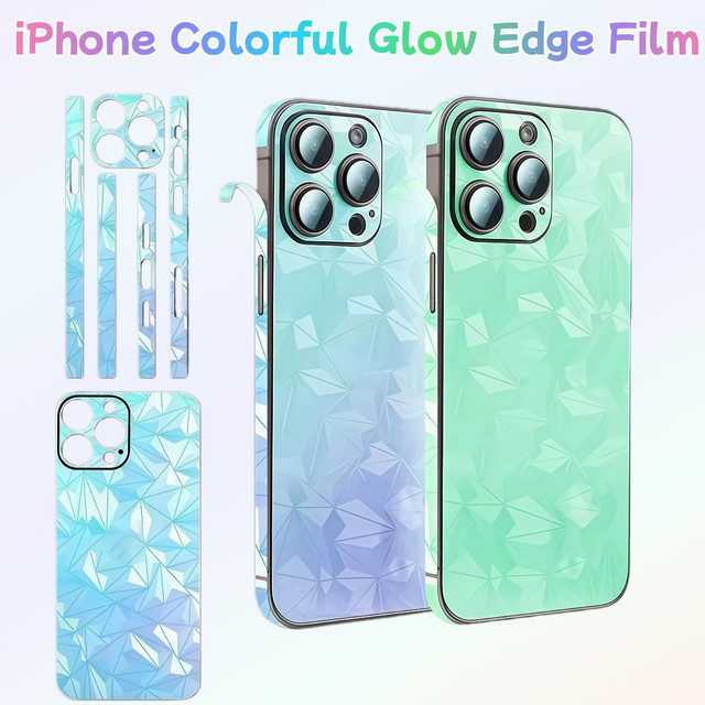 UV-Leuchtender Displayschutz und Rückseitenabdeckung für Apple iPhone 16 Pro Max, 15 Plus, 14, 13, 12 - Bild 1
