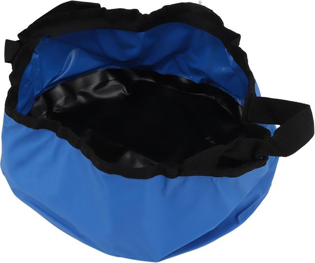Zusammenklappbarer Eimer mit Griff von Igeteck aus verdicktem PVC für Camping und Wandern in Schwarz - Bild 1