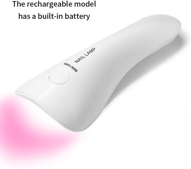 Glow Makeup Handheld UV-LED-Nageltrockner Mini-Manikürelampe zum Trocknen von Gelpolitur mit USB-Anschluss - Bild 1
