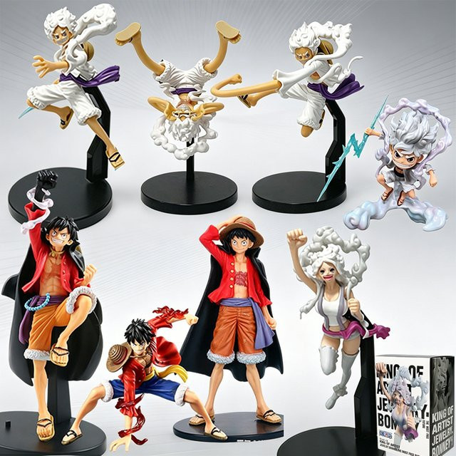 Bandai One Piece Gear 5 Luffy Jewelry Bonney Actionfigur, Set - Bild 1