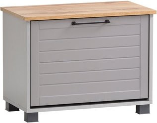Schildmeyer Schuhbank Jelda in Grau aus melaminbeschichtetem Holzwerkstoff, B/H/T: 62 x 47,2 x 34,1 cm - Bild 1