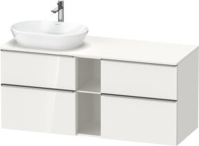 Duravit Waschtischunterschrank D-Neo in Weiß Hochglanz, B/T: 140 x 55 cm - Bild 1